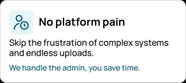 Hassle-free NVQ course platform with no complex systems or uploads